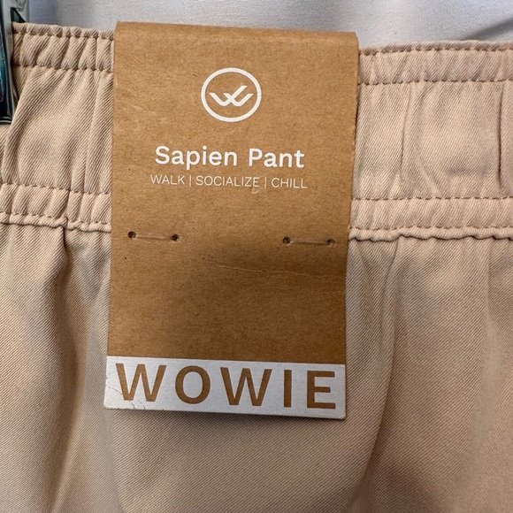 NWT Wowie Men’s Pants Medium Beige Cream Sapien Chino Stretch Drawstring Pull On - Picture 8 of 11